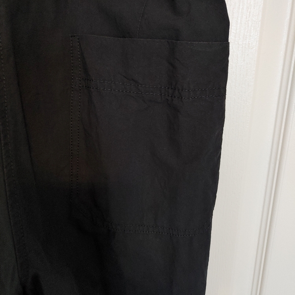 COS Black Cotton Topstitched Belted Jumpsuit Sz 4 US - Picture 8 of 10